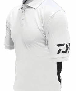 Daiwa Daiwa Polo Shirt White Size:XL -Fishing clothing Shop 05d06769 70a8 4ee8 b2b2 96649f900811