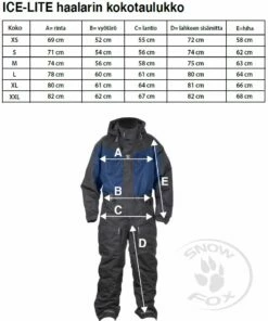 Snow Fox Snow Fox Ice Thermal Suit Black and Blue Size:l -Fishing clothing Shop 53abd393 25db 4b67 9d44 d40f128436c1
