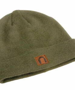 North Outdoor North Outdoor Base Merino Wool Beanie, Olive Green