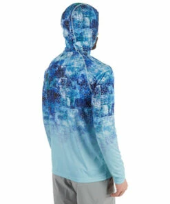 FHM FHM Mark Hoodie V2 Print Blue UPF 50+ Fishing Shirt Size:XXXXL -Fishing clothing Shop 985907fa 971e 4385 82a2 3196024568fa