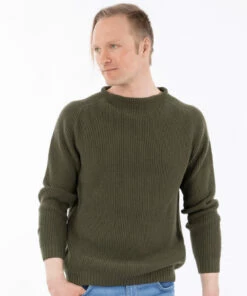 North Outdoor North Outdoor Kaski Merino Wool Jumper, Olive Green Size:XXL -Fishing clothing Shop cc4cf619 ef6f 4388 b5d0 a785f033e5c2