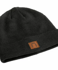 North Outdoor North Outdoor Base Merino Wool Beanie, Black